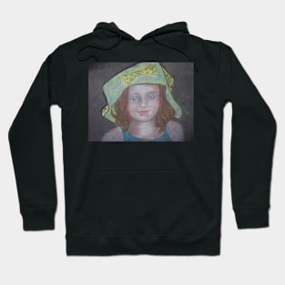 Young Girl In A Hat Hoodie